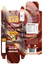 ⁦كيتو بار شوكولاتة بالبندق من هيلثي اند تيستي | سناك كيتو صحي⁩ - الصورة ⁦2⁩